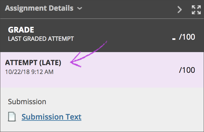 cannot submit assignment on blackboard