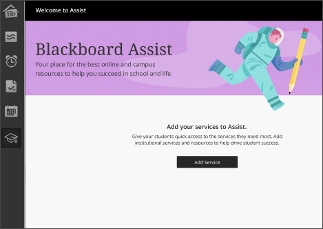 Screenshot of Blackboard Assist