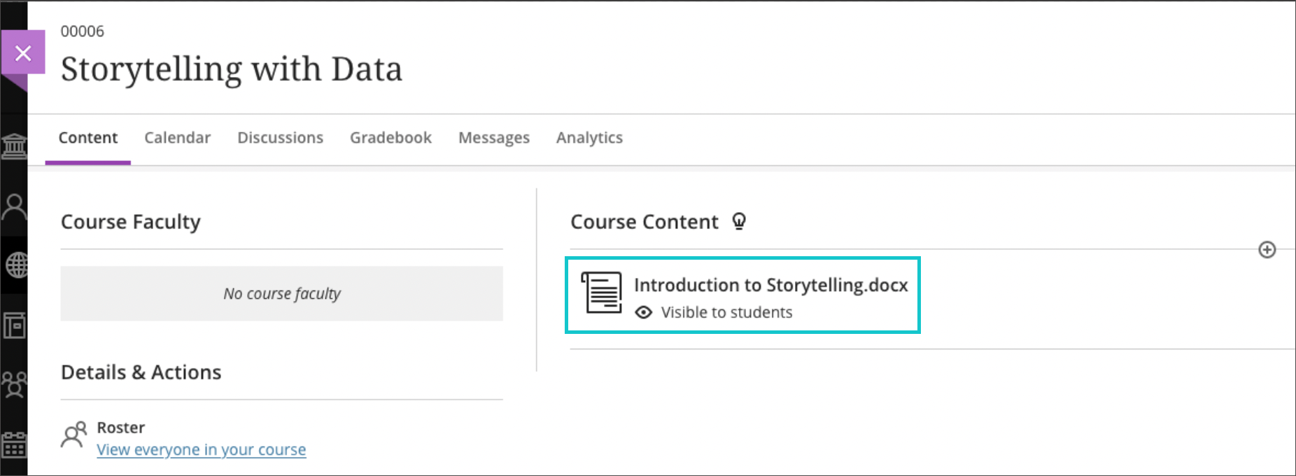 Learn Ultra add file by open it from OneDrive and see it in the Course page content list