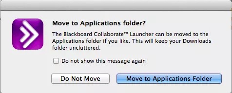 Move to Applications folder? dialog